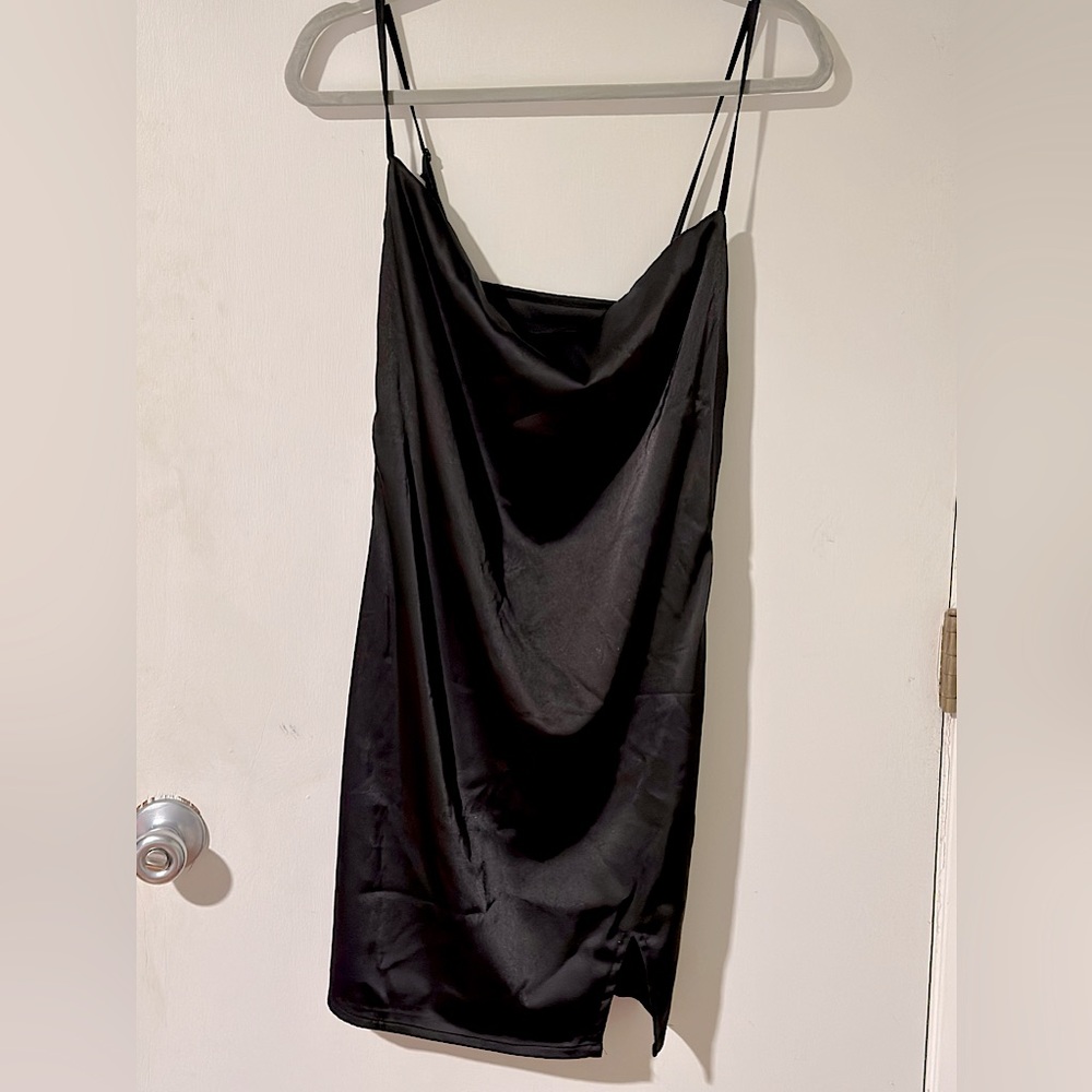 Prettylittlething little black dress - mini cocktail dress - large